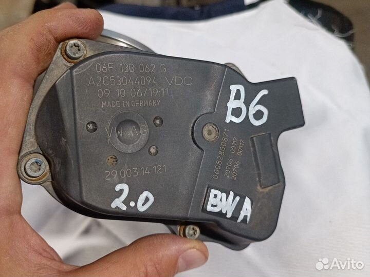 Дроссельная заслонка фольксваген пассат B6 BWA 2.0