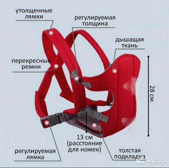 Эрго рюкзак переноска кенгуру