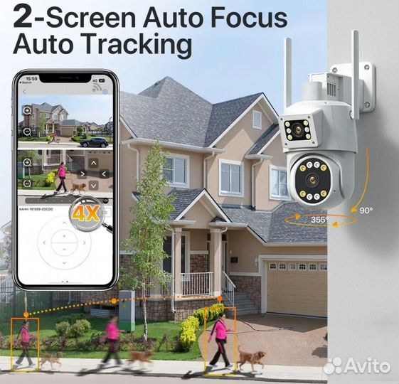 Уличная камера от симки 4g 4k на 128 гб