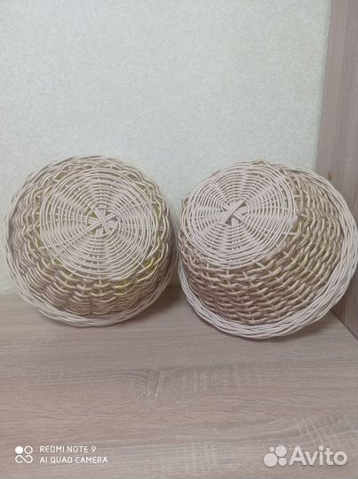 Подвесное кашпо из ротанга