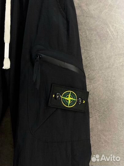 Штаны stone island черные авито доставка