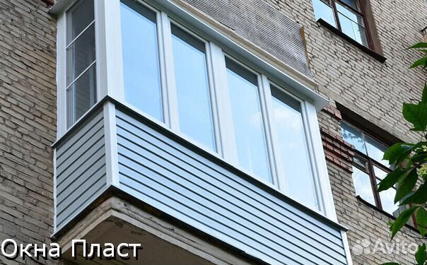 Остекление балконов и лоджий, отделка