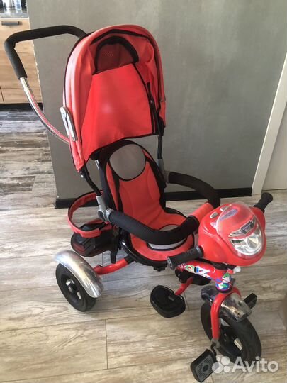 Велосипед коляска с ручкой