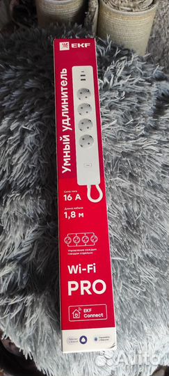 Умный удлинитель EKF с usb Wi-Fi и Алисой