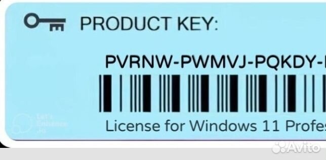 Windows 11 Pro на HDD 500Gb с ключем