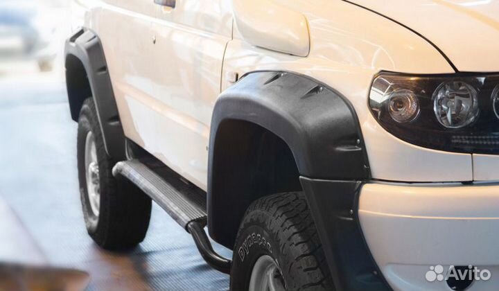 Расширители колёс арок УАЗ Патриот на оба бампера
