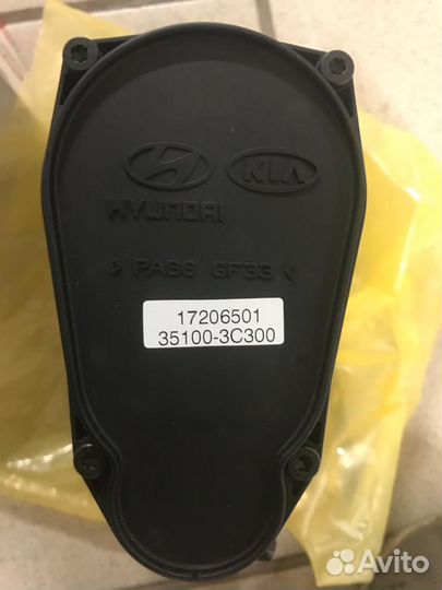 Дросельная заслонка hyndai/kia 35100 3c300 новая