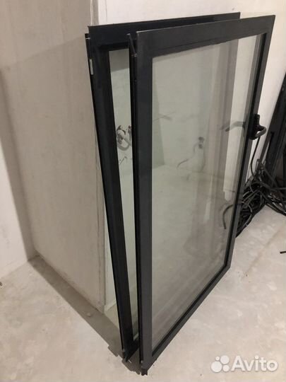 Створки алюминиевые, стеклопакеты