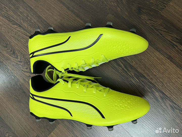 Бутсы puma king match салатовые 43 размер(9.5 uk)
