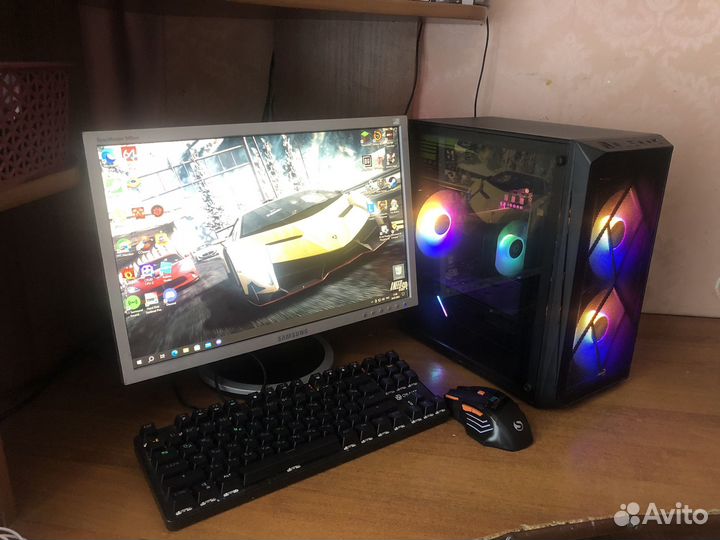 Игровой Intel 12100f RX 5600XT полный комплект