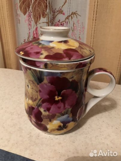 Чашка с ситом для заваривания чая