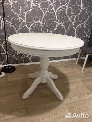 Стол круглый белый раздвижной обеденный купить в Челябинске | Товары ...