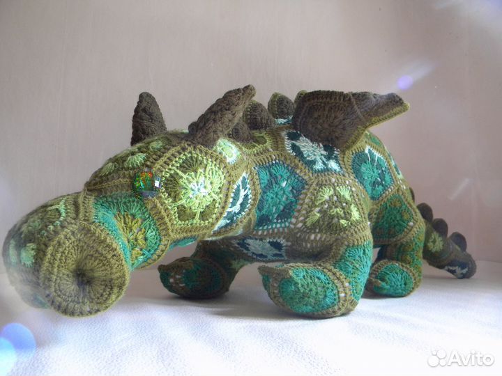 Дракон вязаная игрушка крючком