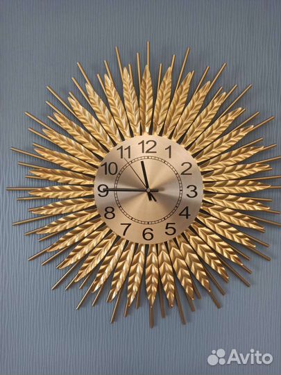 Часы настенные, 60 см., золотой цвет