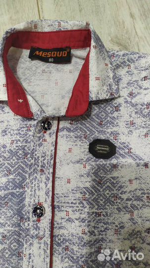 Новая рубашка без этикетки. Рост 80