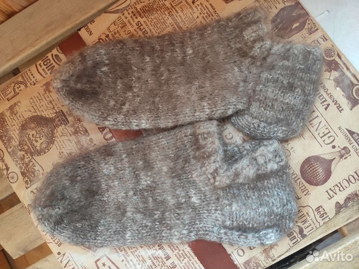 Следы носки из собачьей шерсти 39 р-р