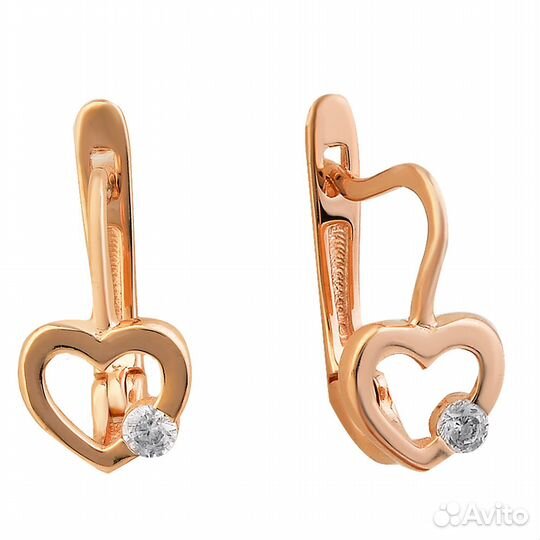 Серьги золотые