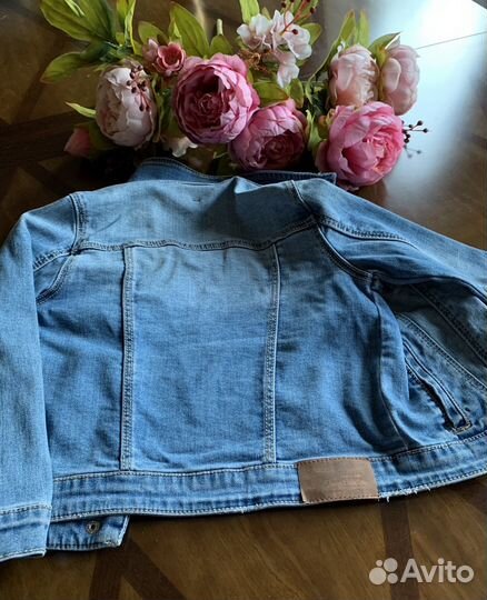 Джинсовая куртка для девочки 110 zara