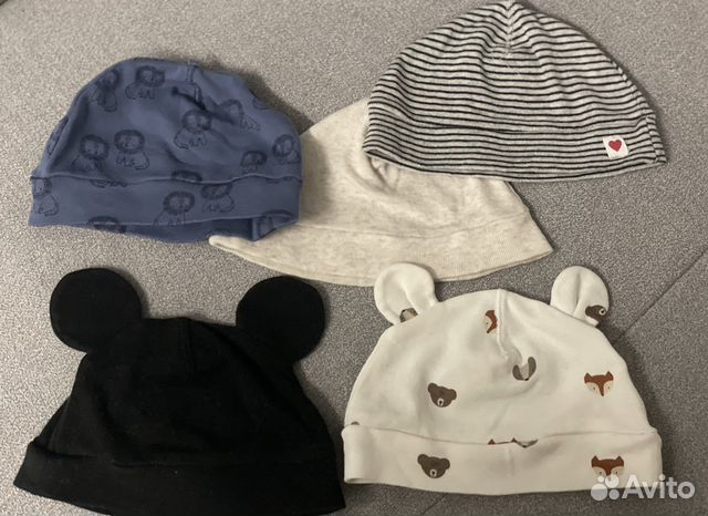Шапочки для новорожденных hm 56 размер