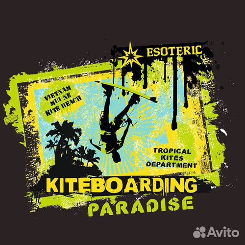 Футболка для Кайтсерферов Esoteric Paradise Black