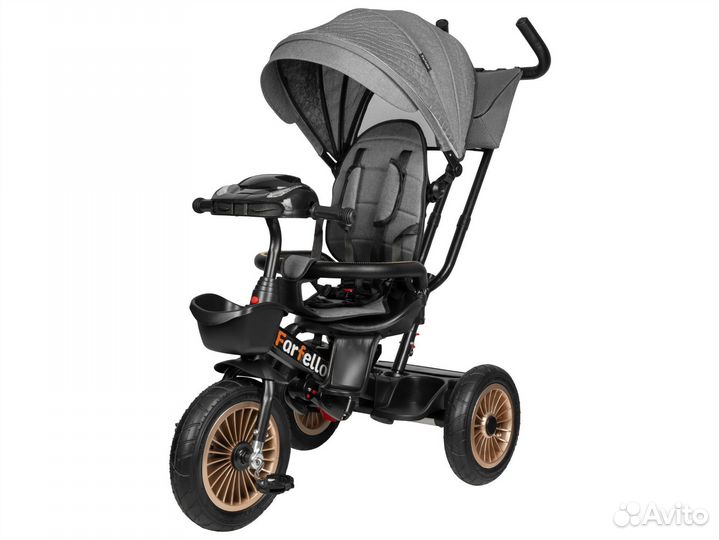 Велосипед коляска трёхколёсный с ручкой Farfello