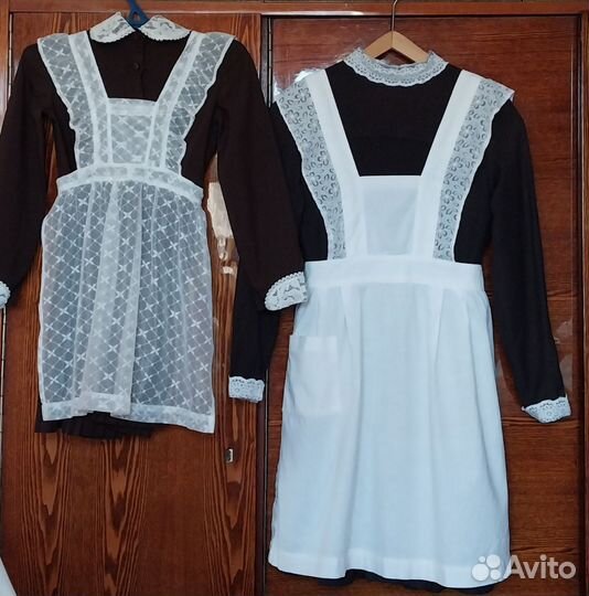 Школьная форма и белый фартук винтаж СССР