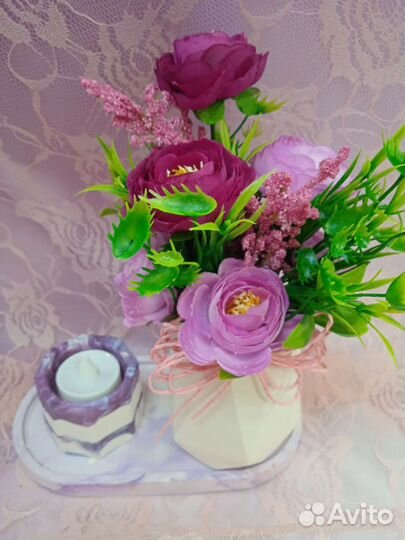 Подарочный набор из гипса