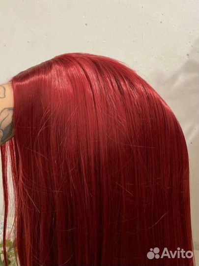 Парик красный