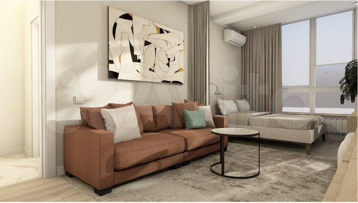 1-к. квартира, 45 м², 4/9 эт.