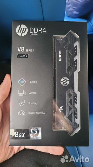 Оперативная память ddr4 8gb HP V8 Series 3600MHz