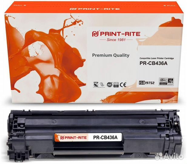 Картридж Print-Rite PR-CB436A 1458510