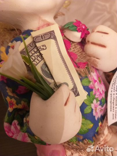 Сувенир Домовой оберег кукла фарфоровая