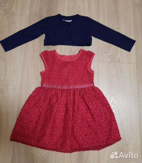 Детские вещи пакетом для девочки 80-86 см.12-18 м
