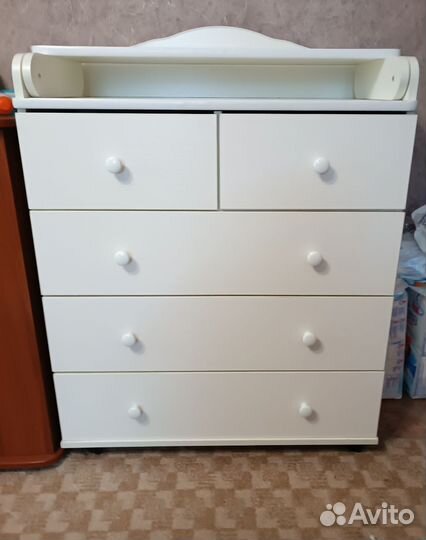 Кровать с маятником + комод с пеленальным столиком