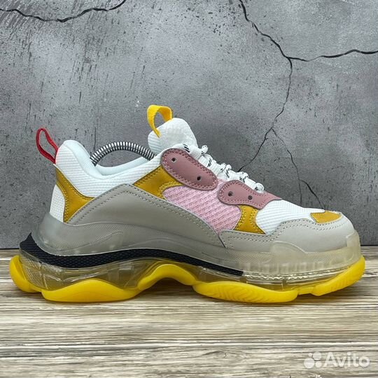 Balenciaga Triple S Clear Sole Grey/Yellow