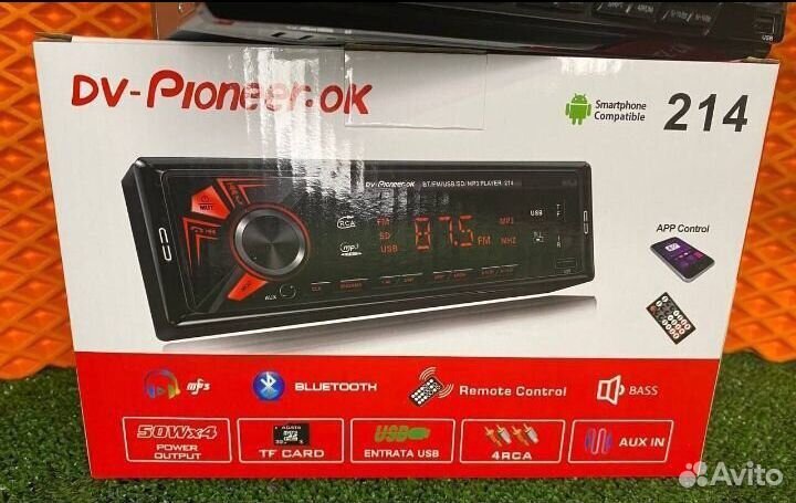 Магнитола Pioneer 214 с Bluetooth