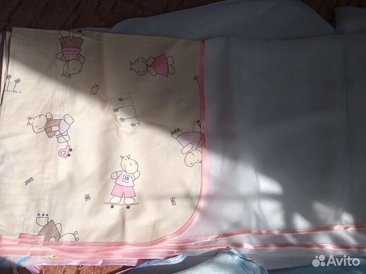 3 балдахина в кроватку, состояние новых