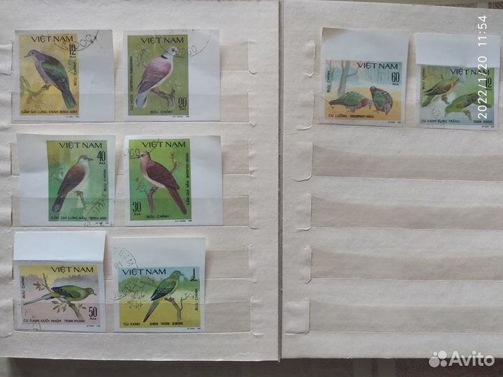 Наборы беззубцовых марок флора и фауна Вьетнам гаш