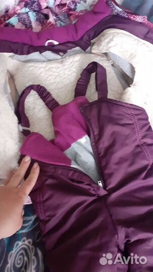 Зимний комбинезон для девочки 86