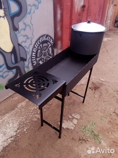Мангал с подказанником + казан на 10лт