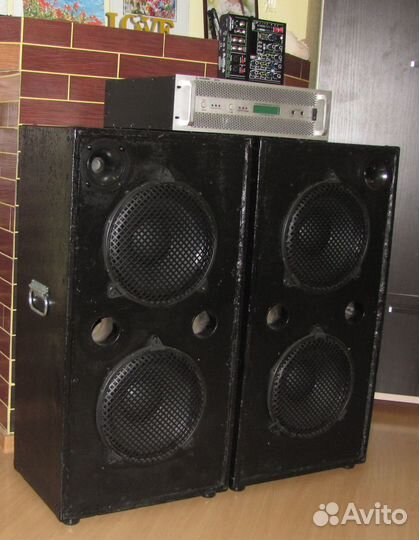 Колонки F-Sound 2100W Pro-212 2шт Усилитель Микшер