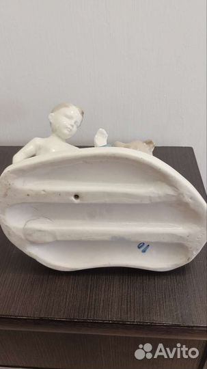 Статуэтка СССР Мальчик с собакой раритет