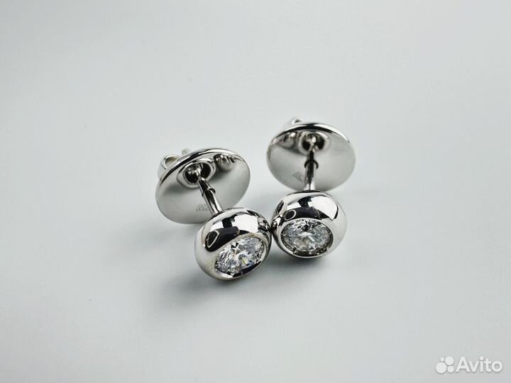 Золотые серьги-пусеты бренда Gianni Lazzaro