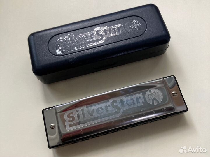 Губная гармошка Hohner Silver Star C как новая