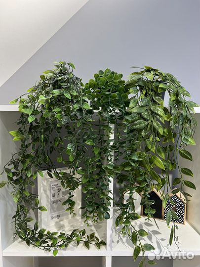 Искусственное растение в горшке фейка икеа