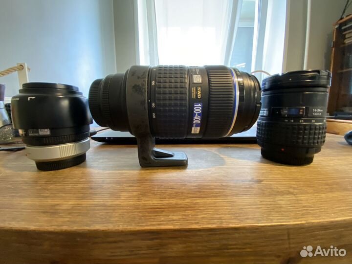 Фотоаппарат Olympus E-1 с 3-мя объективами и ещё