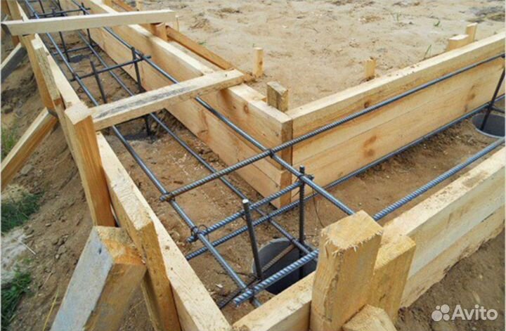 Бетонные работы. Стяжка пола/Фундаменты/Отмостки