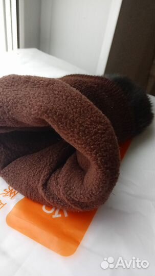 Варежки. из меха норки новые р.10-11