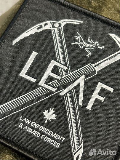 Патч Arcteryx leaf black