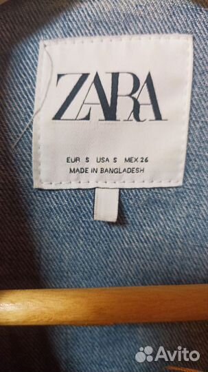 Джинсовая куртка Zara размер S